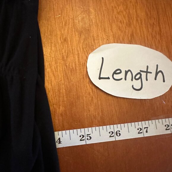 White House Black Market Basic Solid black Sleeveless Top scrunched S - Picture 4 of 9